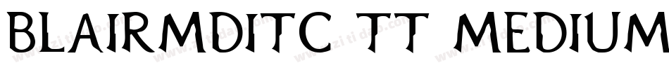 BlairMdITC TT Medium字体转换